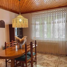 실커튼 가리개 태슬 창문 현관 방문 안방 빈티지 자수 감성, 막대미포함