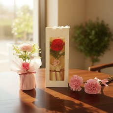 어버이날 행사용 비누장미 1송이 졸업식 답례품 카네이션조화, 1개, 1jsb 한송이 카네이션 선물 레드