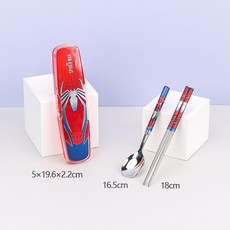 里和 韓國 lilfant 漫威 304不鏽鋼兒童學習筷餐具組 (鋼鐵人/蜘蛛人/美國隊長), 1個, 3合1圓筷組, 鋼鐵人/蜘蛛人/美國隊長, 3合1圓筷組