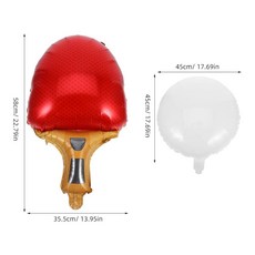 VOSAREA 스포츠 풍선 탁구 파티 용품 장식 생일 경쟁 소품 1세트