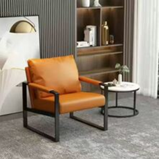 TixPra 심플 접객구역 싱글 소파 모던 레저 싱글 소파 의자, 오렌지, 1개