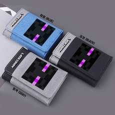 마인크래프트 3단 지갑 패브릭 반지갑 중학생 초등학생 아동 굿즈 선물 크리퍼 앤더맨 던전스 4