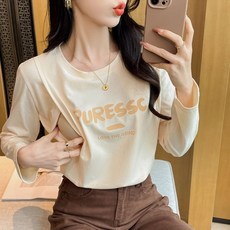 가을 겨울 순면 스킨 수유 티셔츠 산후 핫맘 루즈핏 날씬해 보이는 프린트 수유 레깅스 상의