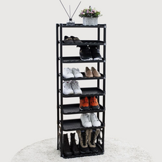 신발정리장 현관문신발장 부츠형 신발진열장 8단 오픈신발장 신발장