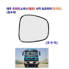 송학 타타대우 프리마 노부스 (열선) 사각 보조미러(거울만) (유리만), 1개, 유리만(조수석)