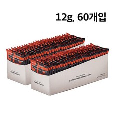 12g 대용량 드립백 60개입 다크 블랜드 커피창고 간편커피 1세트, 1박스