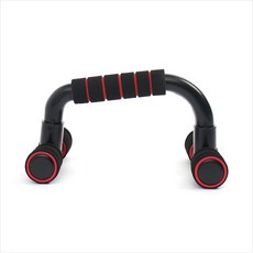 파워홈트 분리형 푸쉬업바 레드 블랙 푸시업 팔굽혀펴기 팔운동기구