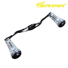 씨호크 초경량 베이트릴 더블핸들 시마노 다이와 호환 아크릴 핸들, 1개, S-A1 블랙건스모크