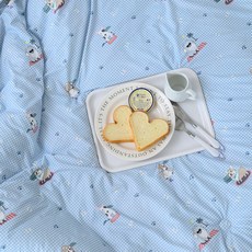 [국내생산] 어린이 키즈 캐릭터 사계절 차렵이불 부드러운 감촉 양면사용 (이불단품), 02. 블루(강아지)_이불단품