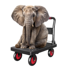 [Wc]무소음 코끼리 구르마, 1개