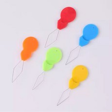 바늘실 꿰기 도구 자동 와이어 재봉용 바늘실 끼우개 바느질 핸디 용품 간편, 실끼우개 (랜덤 컬러), 실끼우개 (랜덤 컬러), 1개