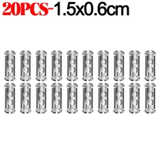 100 10PCS 5MM 금속 강철 가능한 와이어 케이블 클립 클램프 구리 조정 로프, 03 20PCS