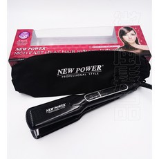 NEW POWER 摩登超導MCH快熱寬板直髮夾, 黑色, CRF-1000