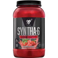 Bsn 畢斯恩 Syntha-6 Edge 蛋白粉沖泡飲品 蛋白質補充品 草莓奶昔, 1.02kg, 1個