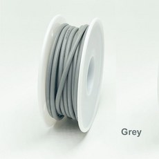 16/17/18/20/22/24/26/28/30 AWG 케이블 전기/자동차용 스풀이 있는 부드러운 주석 도금 구리 고온 방지 실리콘, 30AWG-20m 1roll, Grey