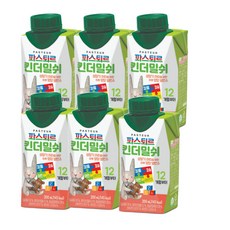 파스퇴르 킨더밀쉬 액상분유 1단계 200ml, 6개
