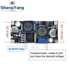 1/5PCS XL6019 업그레이드) 자동 스텝 업 다운 DcDc 가변 컨버터 전원 공급 장치 모듈 20W 532V ~, 01 1PCS