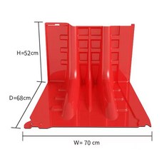 홍수 차수판 침수 펜스 차단막 지하주차장 방지판 장마 물막이, A. 정기적인, 1개