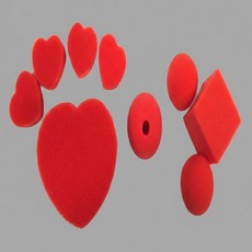 스폰지마술 3종세트 하트&사각&광태코 스폰지세트 조그만 하트스폰지 4개가 큰 스폰지로 변하는 하트스폰지 동그란 스폰지볼이 사각형으로 변하는 마술스폰지, 1개