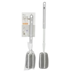 나무이야기 길이조절 스펀지 병솔 페트병 유리 텀블러 세척솔, 5개, 1개입