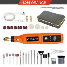 무선 로터리 공구 USB 미니 전동 그라인더 펜 휴대용 (각인 연마 드릴링 및 DIY 공예용), 18 As image show