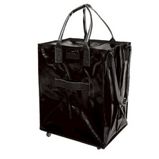 Local-P 折疊購物車 多功能旅行收納袋, 黑色5輪款折疊購物車, 1個