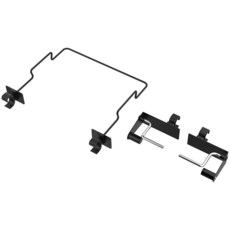 4-Pack Grill Tool Hooks for Charbroil 9466065W24 & 5667408R06 Heavy-Duty Metal BBQ Utensil Hanger, Hooks & Trash Hook & Paper Hol, black