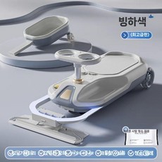 바닥 물걸레 청소카트 가정용 청소기 그레이 12V7A, 상세페이지 참고, 1개