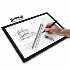 라이트박스 LED 대형 2V A 필기대 투명 서예 테이블 야광 60x90cm, C. 파란색