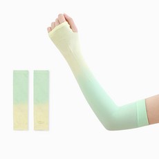 Dadaland 漸層袖套 兩邊 3組, 黃綠色