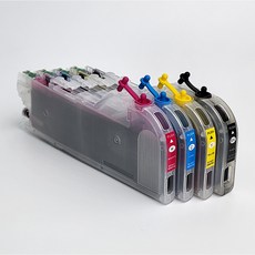 브라더 LC462 대용량 무한공급기 칩포함 MFC-J2740/ 무공잉크, 1세트, 브라더MFC-J2740DW용 (잉크완충/칩포함)