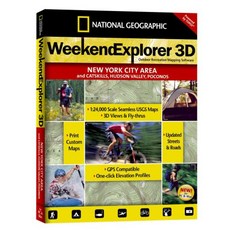 National GeoGRAPHIC 그래픽 TOP 탑 상의O! 주말 탐험가 3D (뉴욕 시티 지역 캣스킬 포코노스) 159879