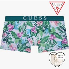 게스언더웨어 남성속옷 (선물포장) 게스 플라워 트로피컬 나염 드로즈(ODMDR798BGR) 편안한 착용감