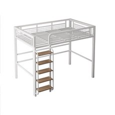 아동벙커침대 원목 서랍장 이층침대 고저침대 옷장 위아래 책상 계단 프레임 상하의 원룸, 1000mmx2000mm, 흰색 직선 사다리 (앞/왼쪽)