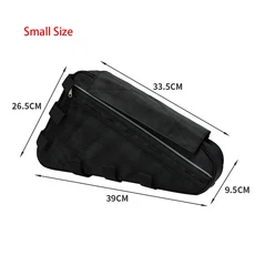 전기 삼각형 배터리 가방 210D 옥스포드 천 블랙 자전거 프레임, 02 DH6S037-small size