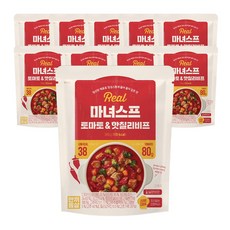 한끼통살 실온 REAL 마녀스프 토마토&핫칠리비프맛 10개입 든든한 한끼 대용, 10개, 300g