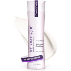 Keranique 여성용 두피 리스토어링 컨디셔너 - 건조한 두피를 위한 보습 및 각질 제거 황산염 프리 염색 모발에 부드러움 케라틴이 있는 손상된 모발을 딥 240665