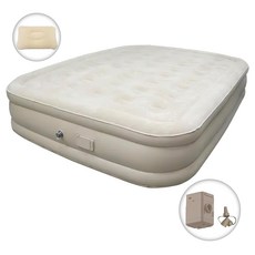 2인용 초고중량 캠핑 전동 에어매트리스 200*150*40cm, 2인용 베이지색 200*150*40cm