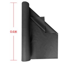 園林防草布 花園果樹除草布 園藝土工布 庭院墊底遮草布, 黑色0.6X100米送100枚地釘, 1個