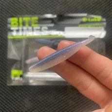 LURETV OSP SAME STYLE Dolive Stick 고밀도 흔들리는 꼬리 벌레와 나무를 무연 소프트 미끼로 감응, 02 SMALL PURPLE 8PCS