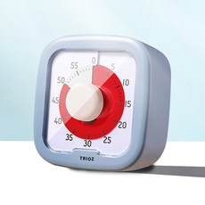 트리오즈 무소음 구글타이머 뽀모도로 타이머, 1개, 블루