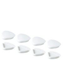백희네 e050.이케아 IKEA UNDVIKA 운드비카 모서리보호대 화이트 8p, W화이트, 1세트