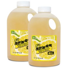 [업체발송] 흥국에프앤비 레몬 농축액 1.5L 2개세트, 2개