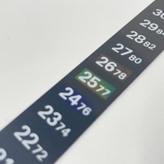 불꽃마켓 어항 온도계 온도 스티커 일자형 어항온도계 붙이는온도계, 1개