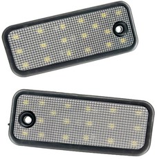 KACEPAR 번호판 램프 미등 투명 렌즈 LED 후면 번호판 조명 태그 램프 2013-2018 현대 산타페 DM과 호환, KACEPAR 번호판 램프 미등 투명 렌즈, LED 후, 1개