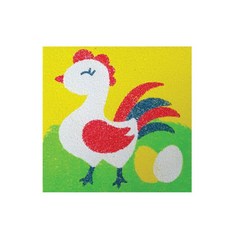 체험활동 모래아트 모래놀이 1인키트 데코샌드 액자만들기 닭