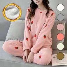 파자마 실내 세트 원마일웨어 홈웨어 여성 잠옷 겨울 (Araium)