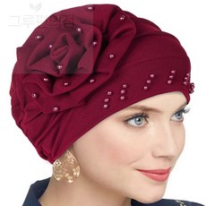 비즈 꽃모자 중년여성 모자 예쁜중년여성모자