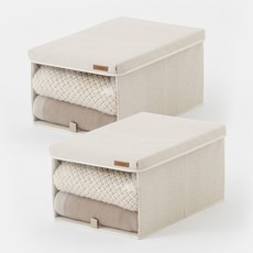 한샘 샘베딩 수납함 윈도우, 베이지, 2개