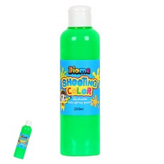 [팔마누] 미술준비물 미술교육 어린이미술 미술놀이 스프레이 물감 슈팅 컬러 리필 250ml 형광초록